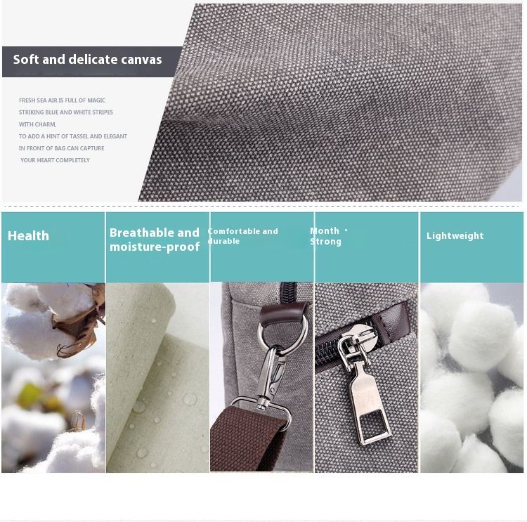 Platnena ženska torba 2024. Proljeće/ljeto, nova ležerna modna torba preko ramena, svestrana jednobojna izdržljiva ručna torba preko tijela_voghion.com