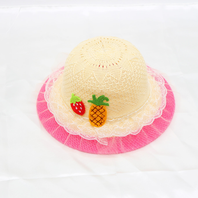 Children's straw hat sun hat girls summer new travel sun hat summer princess baby cute wholesale_voghion.com
