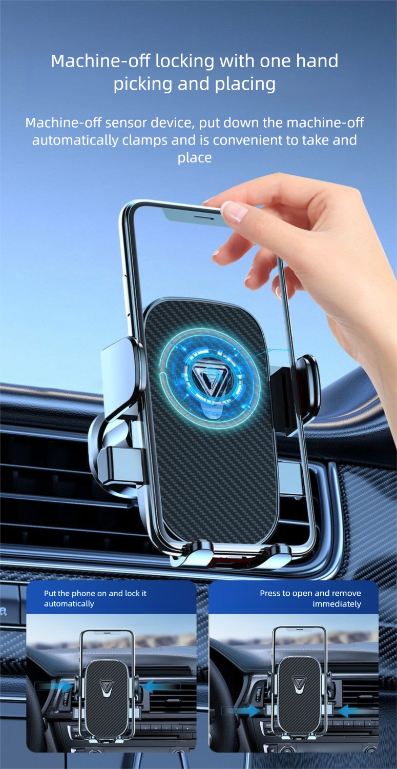 2025 New Phone Holder Horizontal And Vertical Air Vent Mount Car Navigation Universal Support Stand_voghion.com