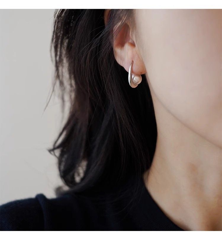 Perlenohrringe im koreanischen Stil mit Haken für Frauen, einfache, modische und hochwertige Ohrringe, Yiwu-Ohrschmuck_voghion.com