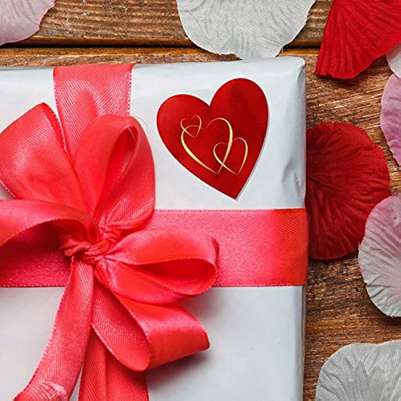 500 stk/rulle Kærlighedstakklistermærker, gaveæske til valentinsdag Konvolutforseglingsklistermærker Emballageklistermærker Feriedekoration_voghion.com