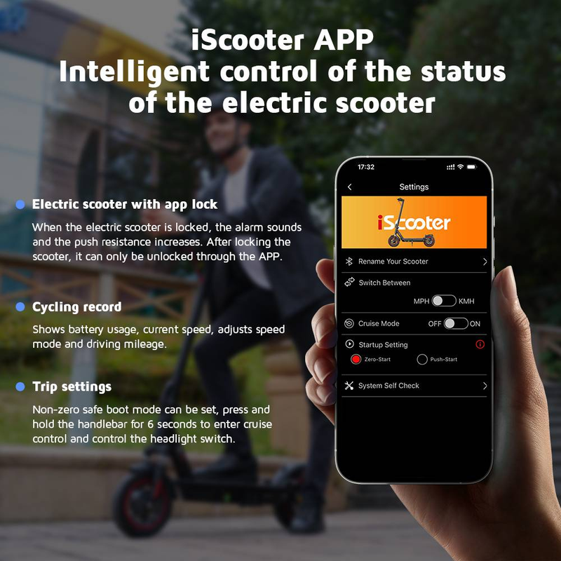 ISCOOTER I10 10" Folding Commuter Electric Scooter 650W Motor 42V 15Ah Battery_voghion.com