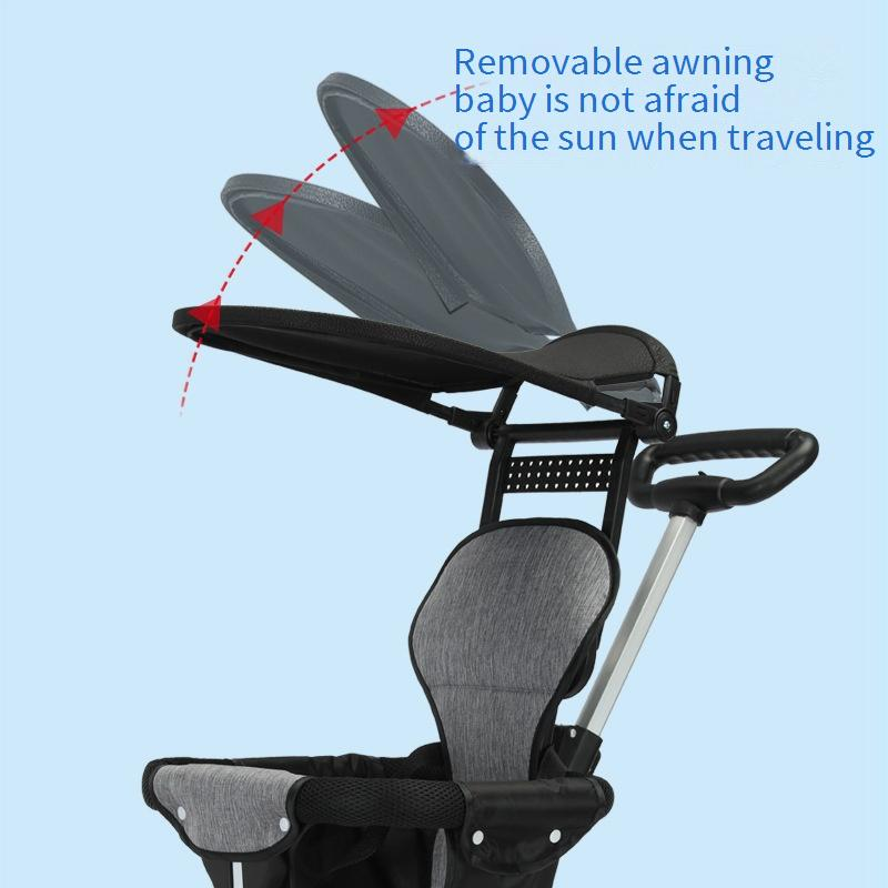 Moeder & Kinderen Baby Stroller Eén Knop Opvouwbare Tweerichtings Zitplaatsen Lichtgewicht Vierwielige Baby Stroller_voghion.com