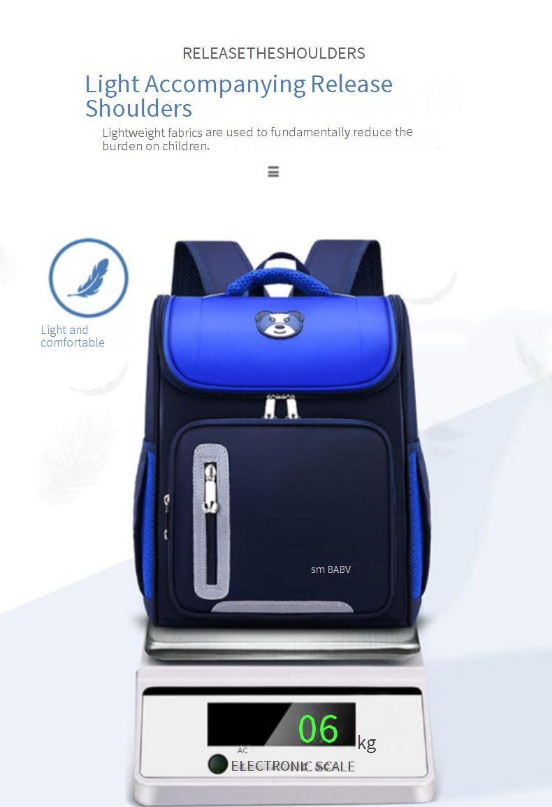 Mochilas para niños, mochilas escolares, protección para la columna vertebral y reducción de carga para niños y niñas, mochila reflectante con logotipo impreso._voghion.com