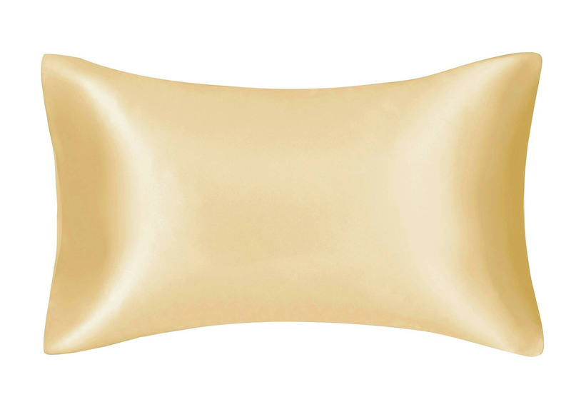 Solid Color Satin-Like Pillowcase - Silk Feel Zipper Closure (Breathable & Hypoallergenic Luxury Bedding Accessory Modern Home Decor)_voghion.com
