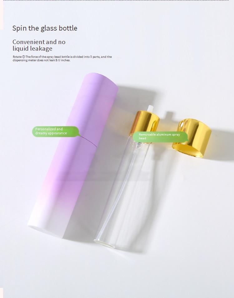 Accessori per profumi Flacone di profumo triangolare da 10 ml in ABS, flacone spray cosmetico orale rotante, flacone di profumo in vetro_voghion.com