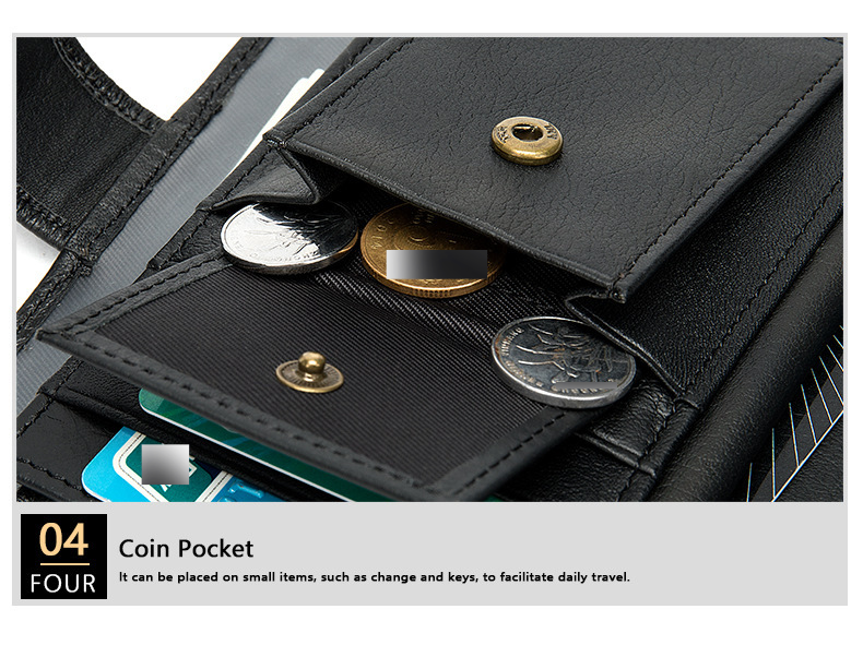 Portefeuille pour homme, portefeuille long en cuir de vache véritable de haute qualité, première couche de cuir de vache véritable_voghion.com