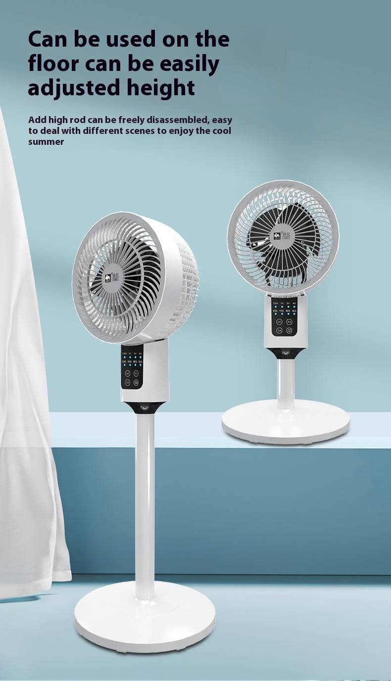 Smart Voice Control Air Circulator Fan With Remote - Oscillating Standing & Desk Fan For Home Office & Dorm_voghion.com
