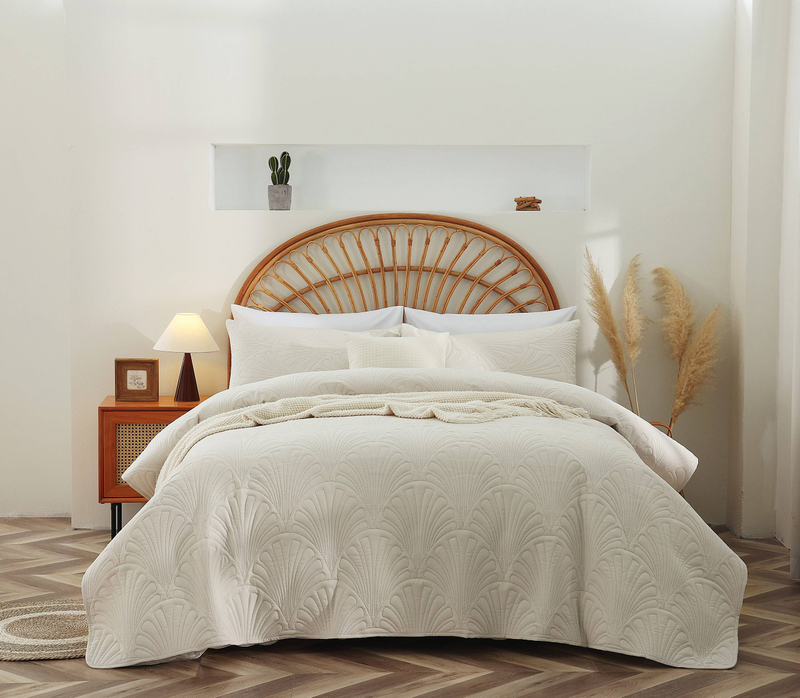 CG07 Fan Set, Soft And Comfortable, Suitable For Bedrooms And Living Rooms (1* Bedspread +2* Pillowcase, No Duvet Core Or Pillow Core)_voghion.com