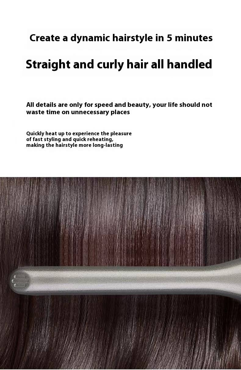 Multifunctional Ionic Hair Straightener & Curler - 3-in-1 Styling Iron For Men & Women_voghion.com