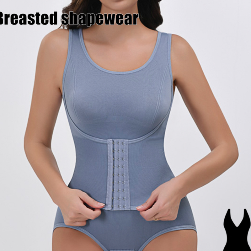 Plus Size Seamless Shapewear Bodysuit With Hook Closure – Tummy Control Butt Lift High-Waisted Slimming Underwear For Women_voghion.com