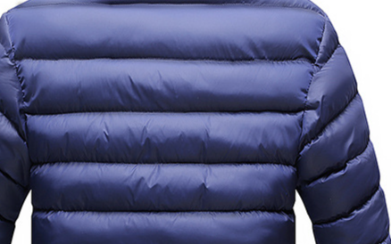 Chaqueta acolchada de algodón de corte entallado para hombre, estilo urbano, cuello alto, abrigo de invierno para jóvenes, azul marino, negro, burdeos y azul cielo (M-6XL)_voghion.com