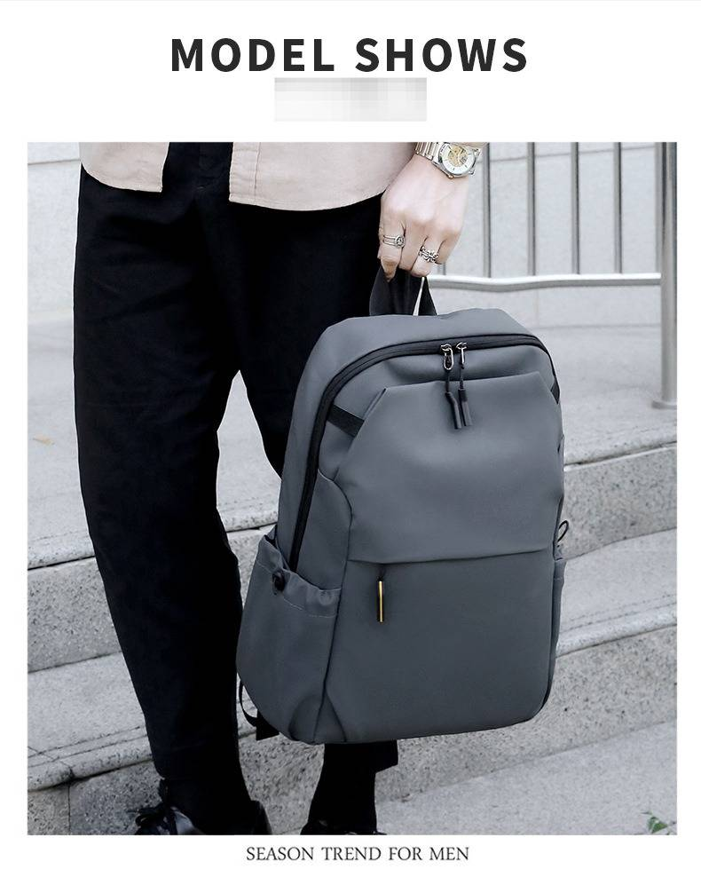 Men's Business Backpack With USB Charging Port, Large Capacity Waterproof Laptop Backpack For Travel & Work, Anti-Theft & Shockproof Commuter Bag_voghion.com