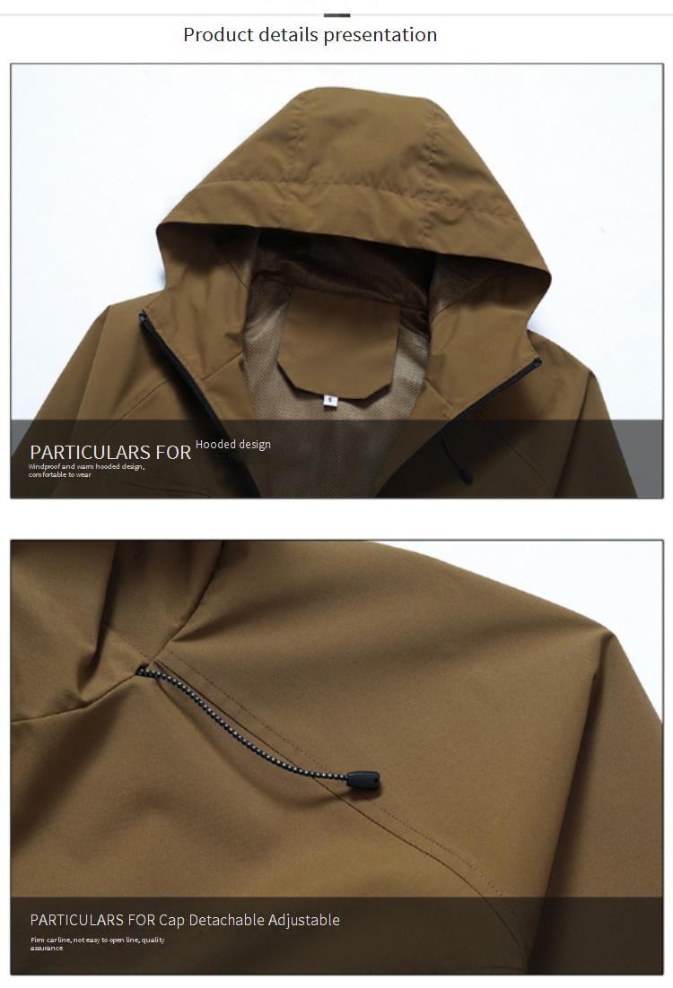 Unisex Lightweight Waterproof Windbreaker Jacket For Hiking & Outdoor Activities - Breathable, Durable & All-Season Wear (Multiple Colors)_voghion.com