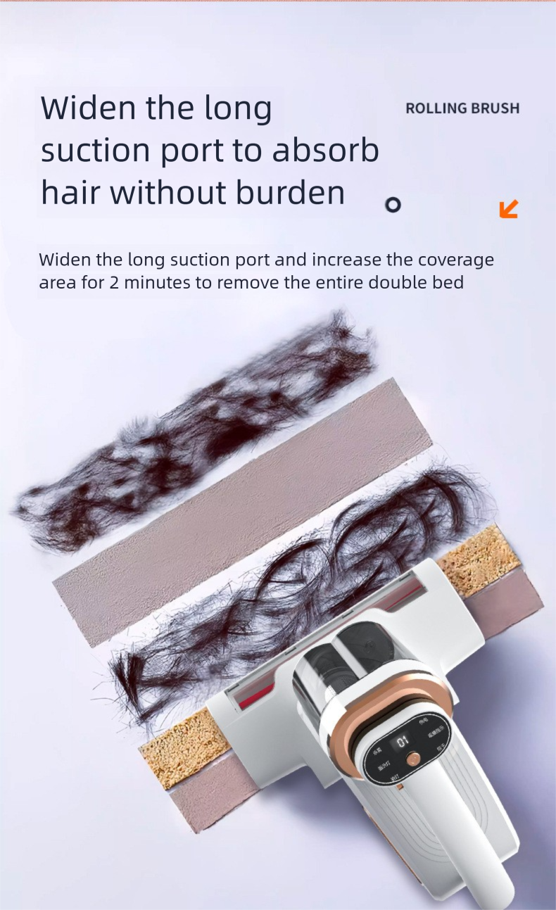 Household Handheld Wireless Mite Remover - Large Suction Vacuum Cleaner With UV Sterilization Rechargeable_voghion.com
