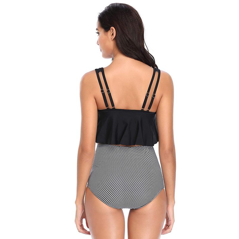 2022 Új Női Bikini Bikini Hasított Konzervatív Magas Derekú Fürdőruha_voghion.com