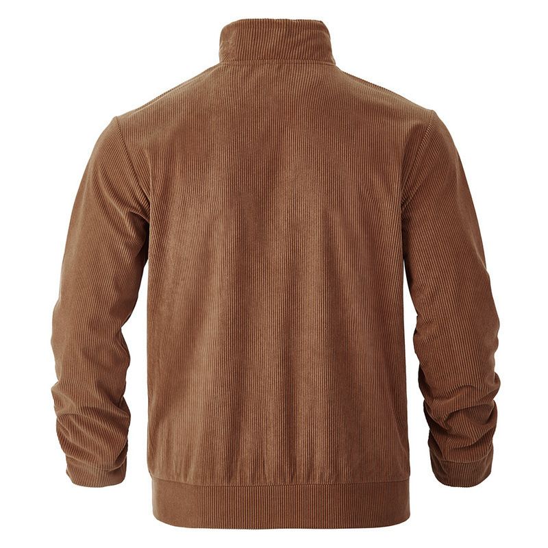 Men's Corduroy Jacket – Single-Breasted Notch Lapel, Breathable & Wrinkle-Resistant, Multi-Pocket Casual Blazer (S-XXXL, Autumn Essential)_voghion.com