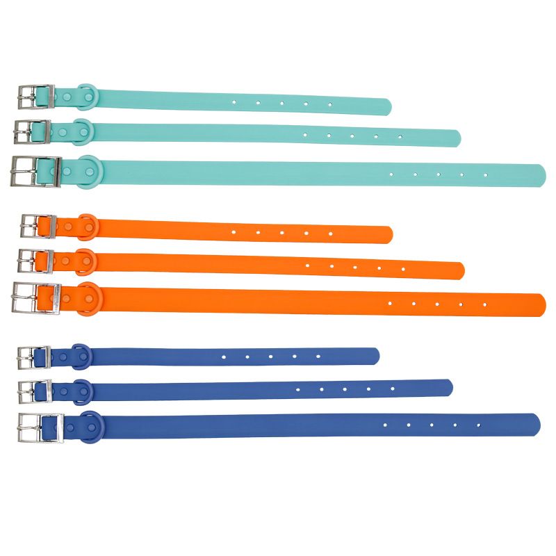 PVC-wasserdichtes Hundehalsband, weiche, silikonartige Doppelkopf-Leine für Haustiere_voghion.com