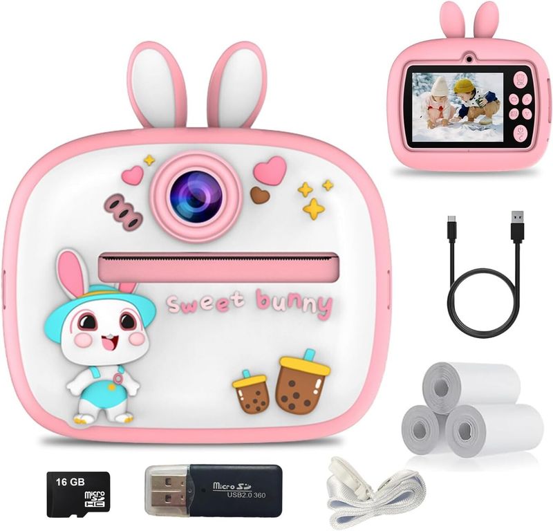 Sofortbildkamera für Kinder (Pink) von HTT Global_voghion.com
