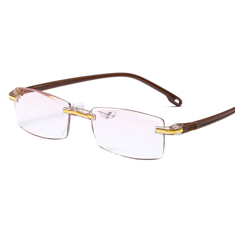 XinWq Imwete Unisex presbyopia kék fény blokkoló olvasást keret nélküli szemüveg nagyító_voghion.com