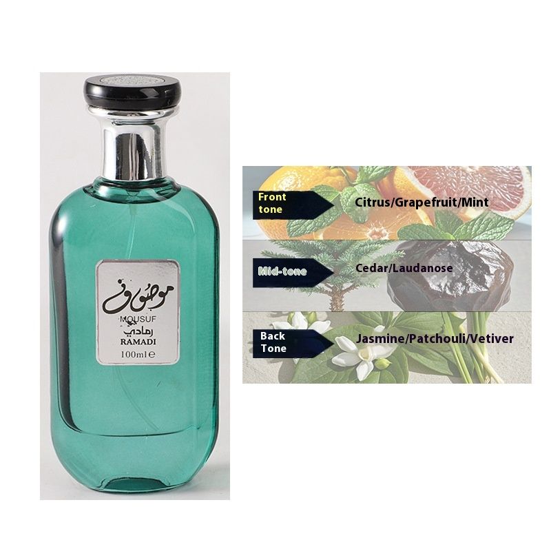 Foreign Trade Arab MOUSUF Herren- und Damenparfüm 100 ml, anhaltender Duft, Dubai Neutral Leinenbeutel, Parfüm_voghion.com