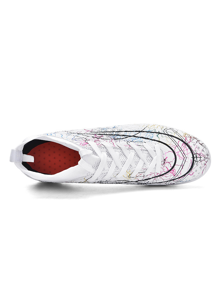 Cross-border new FGTF football shoes for men and women breathable high-top long nails AG broken nail football shoes indoor training shoes_voghion.com