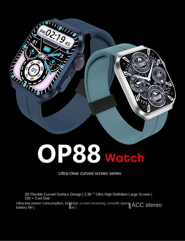 Smart Watch Op88 Smart Watch 3D Flexible Curved Screen Life Waterproof Men Women Kids Smart Watch_voghion.com