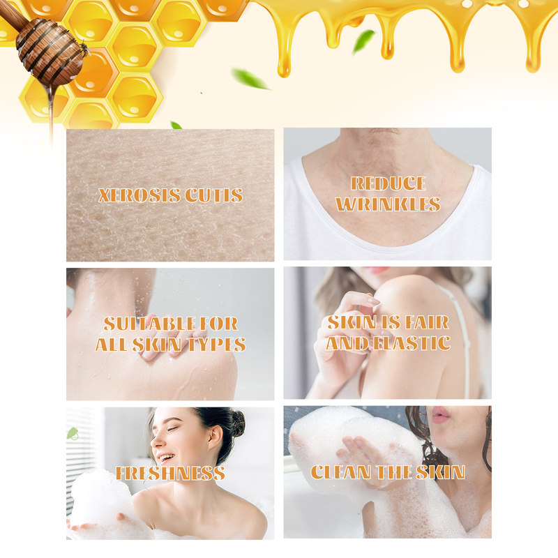 EELHOE Honey Shower Gel for exfoliating, firming, brightening, refreshing, cleansing, moisturizing, and moisturizing the_voghion.com