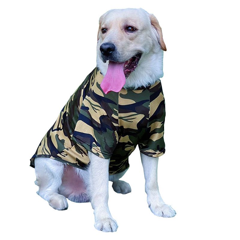 Sommer Haustier Kleidung für große Golden Retriever Labrador Husky Border Collie mittelgroße Hunde dünnen Stil_voghion.com