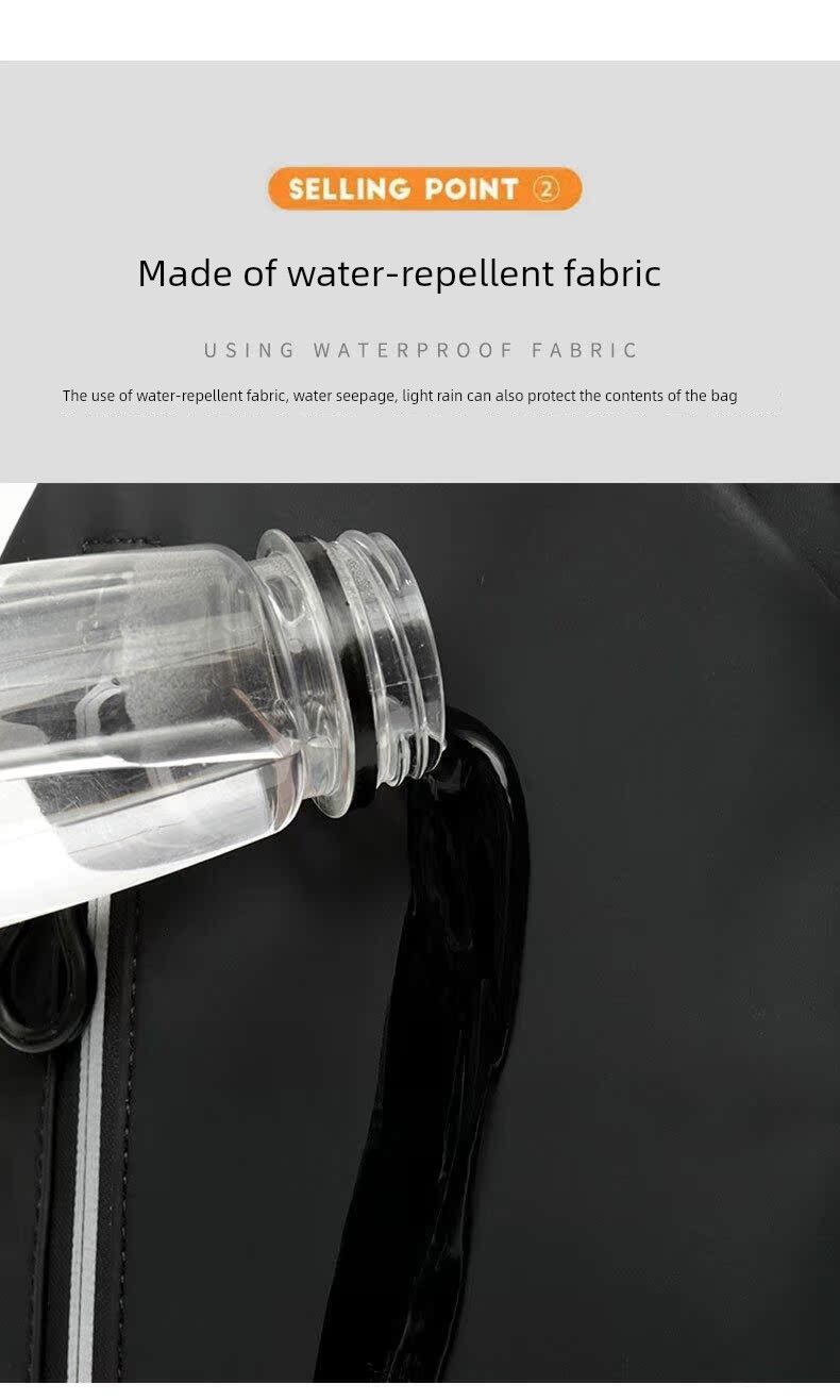Borsa a tracolla monospalla impermeabile di grande capacità, per sport all'aria aperta, da uomo, casual_voghion.com