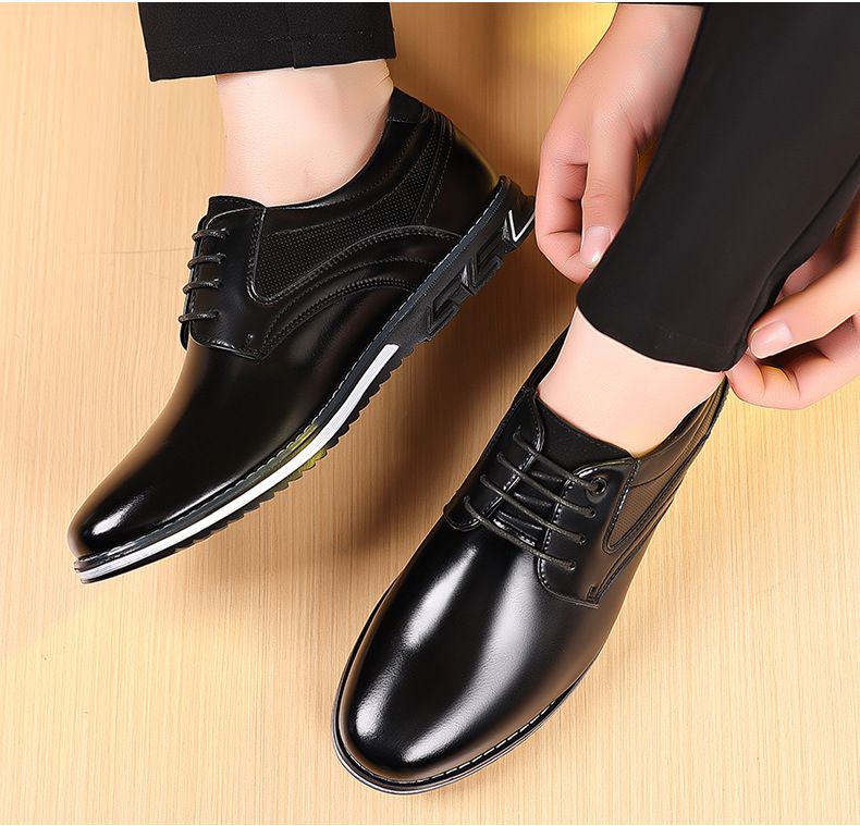 Mildon 9901 cross-border men's leather shoes men's large size 38-48 work Fashion OPP bag packaging without shoe box_voghion.com