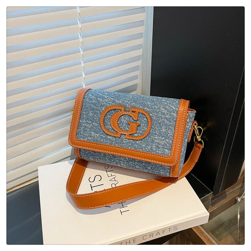 Borsa a mano monospalla con tracolla laterale, nuova lettera di temperatura, borsa quadrata piccola da donna, alla moda e versatile, di alta qualità, per pendolari._voghion.com