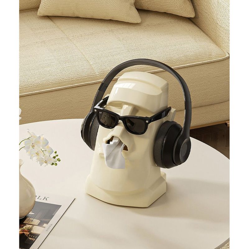 Caja de pañuelos de alta gama, multiusos, creativa y original para decoración de sala de estar, soporte para gafas y auriculares._voghion.com