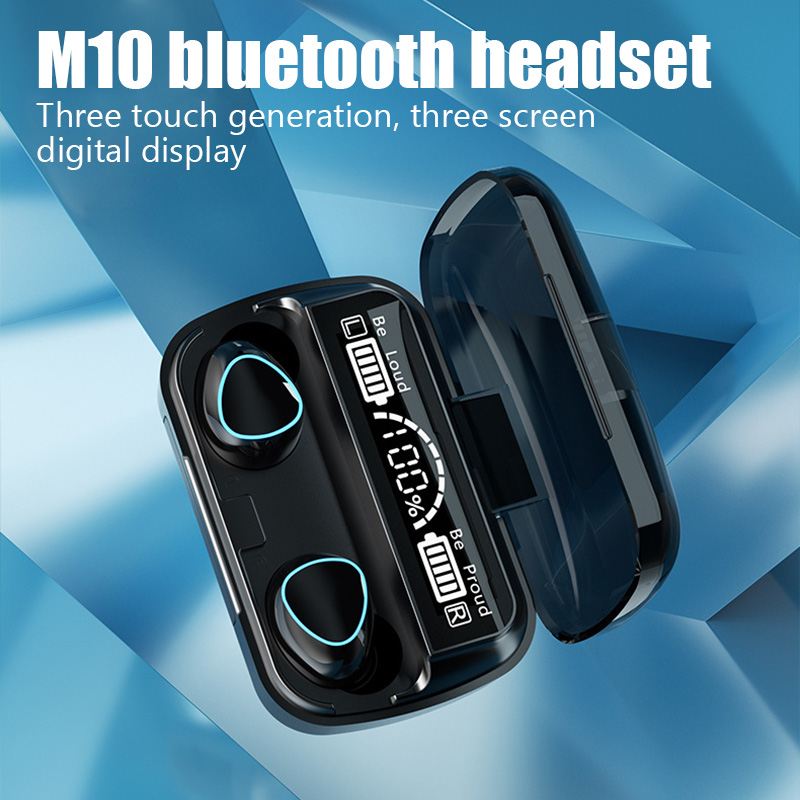 Tws M10 - Langattomat Bluetooth-kuulokkeet mikrofonilla Sports Vedenpitävä Touch Control Langattomat kuulokkeet Kuulokkeet_voghion.com