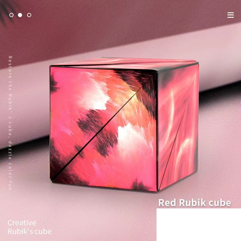 Geometria Magnética Cubo Mágico Sólido Quebra-cabeça Quebra-cabeça de Descompressão Quebra-cabeça Quebra-cabeça com Geometria Versátil Magnetismo_voghion.com