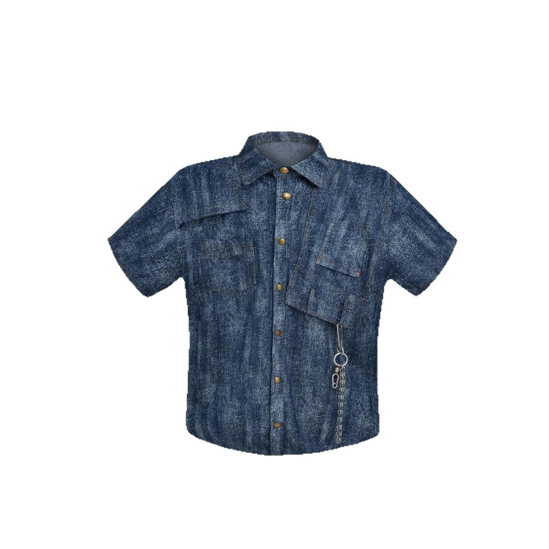 Maglietta a maniche corte da uomo con stampa tie-dye, sfumatura retrò e design moderno_voghion.com