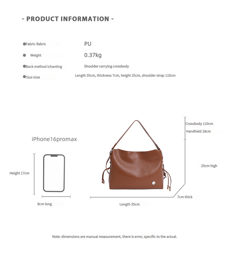 Trendy And Fashionable Large-capacity Casual Women's Commuting Tote Bag With Shoulder Strap And Cross-body Carrying Options._voghion.com
