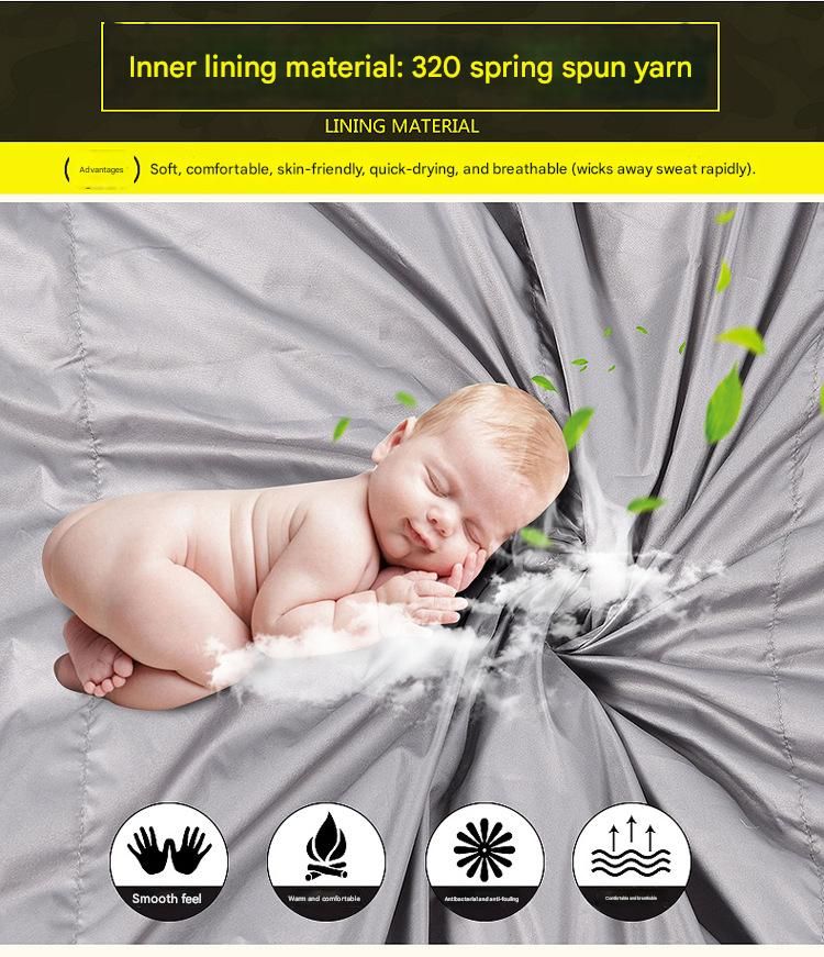 Upgrade Down Sleeping Bag - Sacco a pelo mimetico ultraleggero per esterni con accesso manuale e design collegabile per 4 stagioni_voghion.com