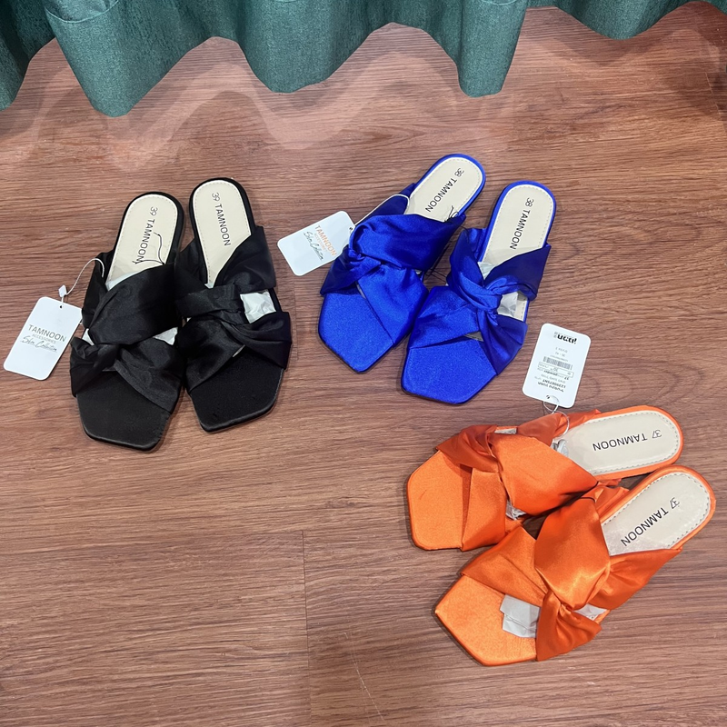 Scarpe da donna, pantofole da donna originali con temperamento con fiocco, allacciate e alla moda_voghion.com