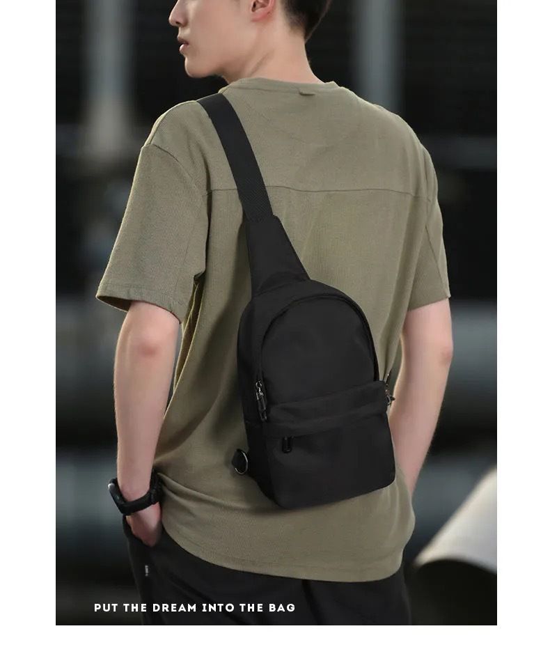 Brusttasche Herren Leichte Nylon Crossbody Sling Bag - Minimalistischer Urban Style Für Reisen & Den Alltag Kleine Hängetasche_voghion.com