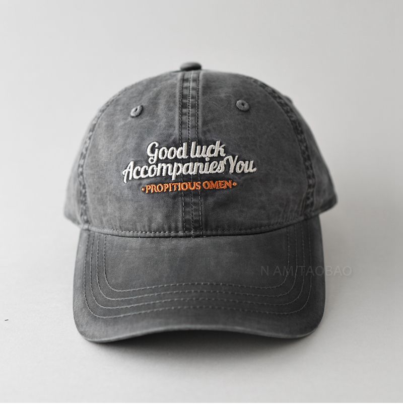 Nuovo berretto da baseball con ricamo retrò, lavato e consumato, cappello da sole casual e versatile per uomini e donne_voghion.com