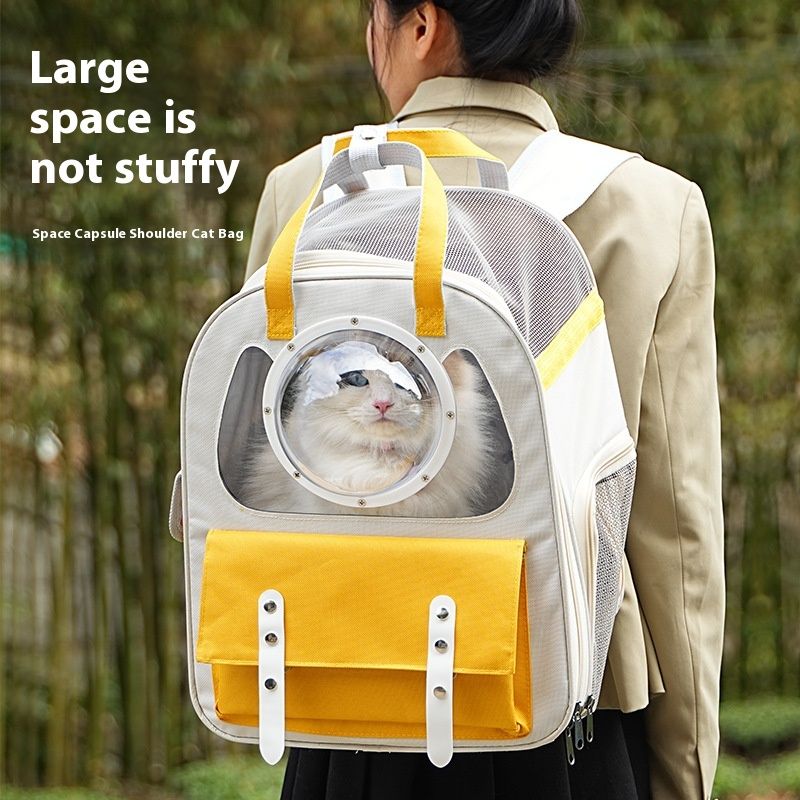 Neu Space Cat Oxford Tuch Atmungsaktive Tasche Große Kapazität Tragbare Reise Hund_voghion.com