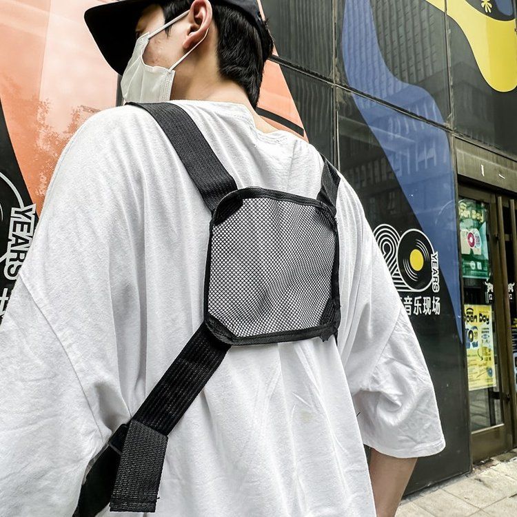 Tactical Ins Multi-Functional Functional Men's Wind Running Exercise Vest Chest Bag_voghion.com