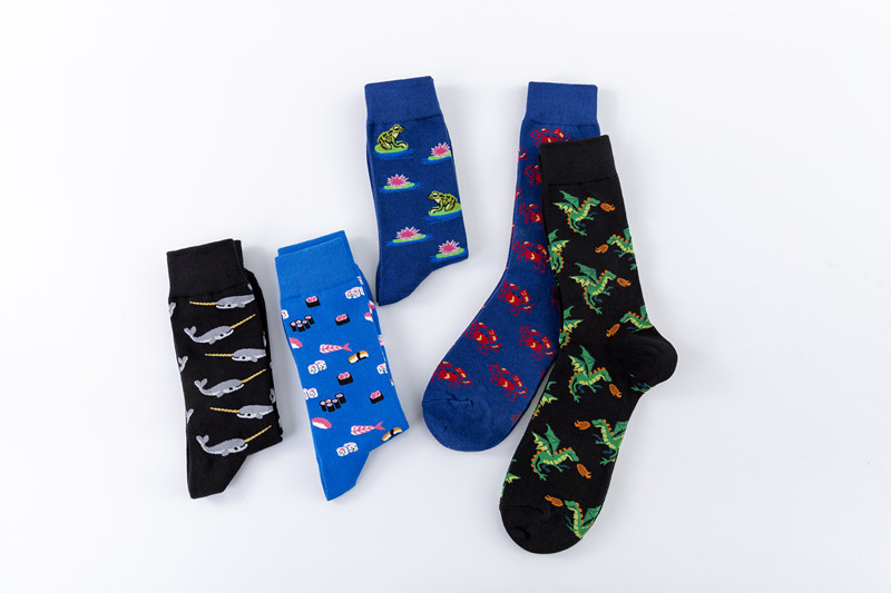 Calzini da uomo Calzini della serie Animal calzini casual in cotone Tendenza di strada in Europa e negli Stati Uniti nei calzini a tubo_voghion.com