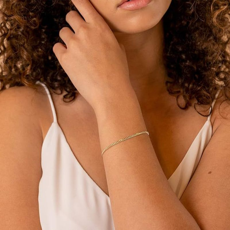 Pulseira de aço inoxidável de alta qualidade All Match banhada a ouro 14k joias da moda_voghion.com