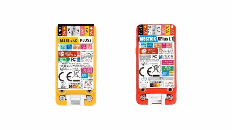 Kit di sviluppo M5Stack StickC PLUS2 ESP32 con IR, BT e WiFi, schermo da 1,14 pollici, moduli controller di automazione IoT_voghion.com