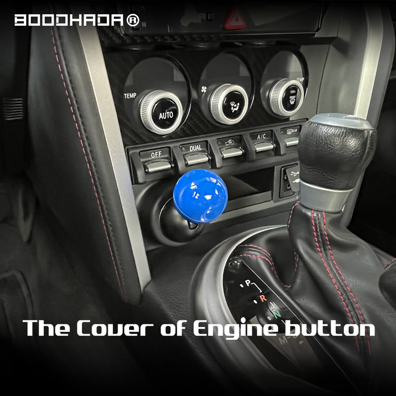 【】Liquid Cat X BOODHADA Full Metal Ball Lever Car One-Key Start Button Rocker Cover_voghion.com