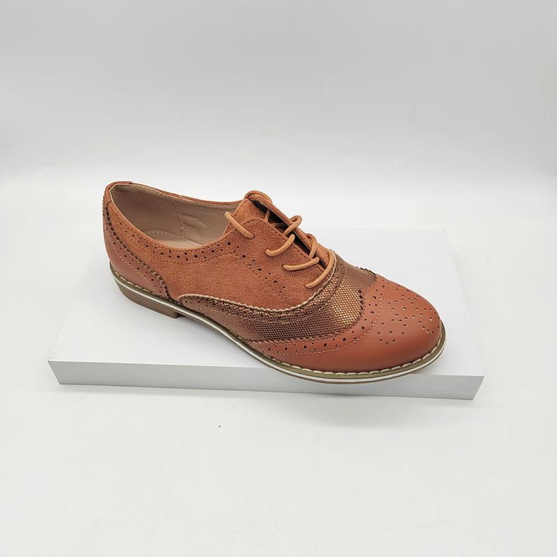Damenschuhe Damen Schnürschuhe Formelle Schuhe Neuer Stil Lässige Büro Handgemachte Brogue Party Lederschuhe_voghion.com