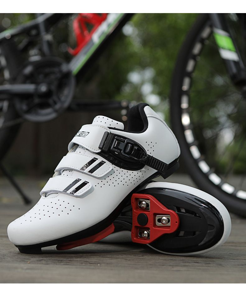 Forår og sommer Mountainbike-låsesko Herre- og damesko til landevejscykler med låsesko Dynamiske cykelsko med hård bund Cykelsko med bred bund_voghion.com