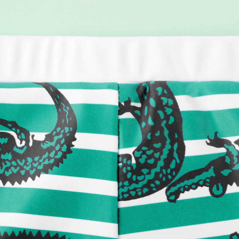 Bañador tipo bóxer para niños de Mother&Kids, estampado de moda con contraste de colores, para niños_voghion.com